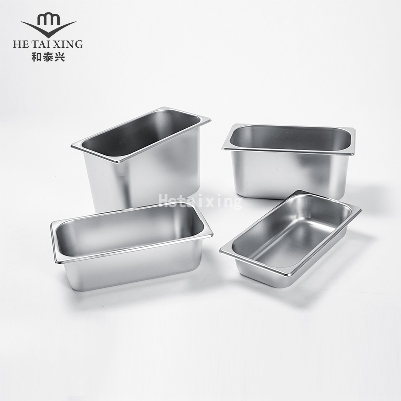 USA Catering Gastronorm Pans 1/3 Size 200mm Deep Stainless Steel Food Container for Kitchen Wears