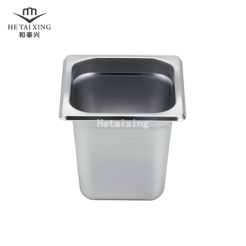 Japan Type Food Serving Gastronorm Container 1/6 Size 150mm Deep Stainless Steel Food Storage Containers for Catering Utensils